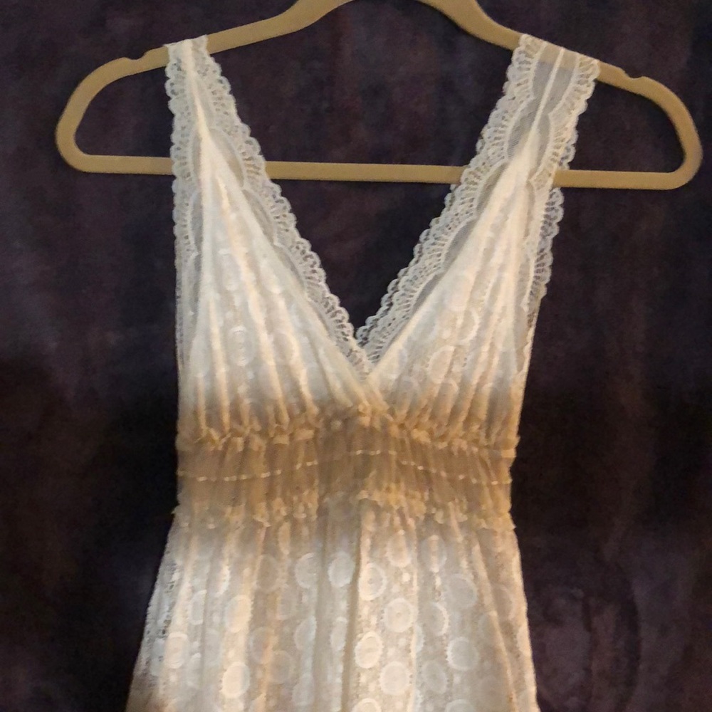 White lace dress